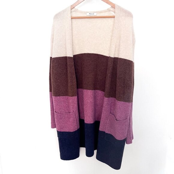 Madewell Kent Striped Cardigan Sweater - Picture 4 of 11